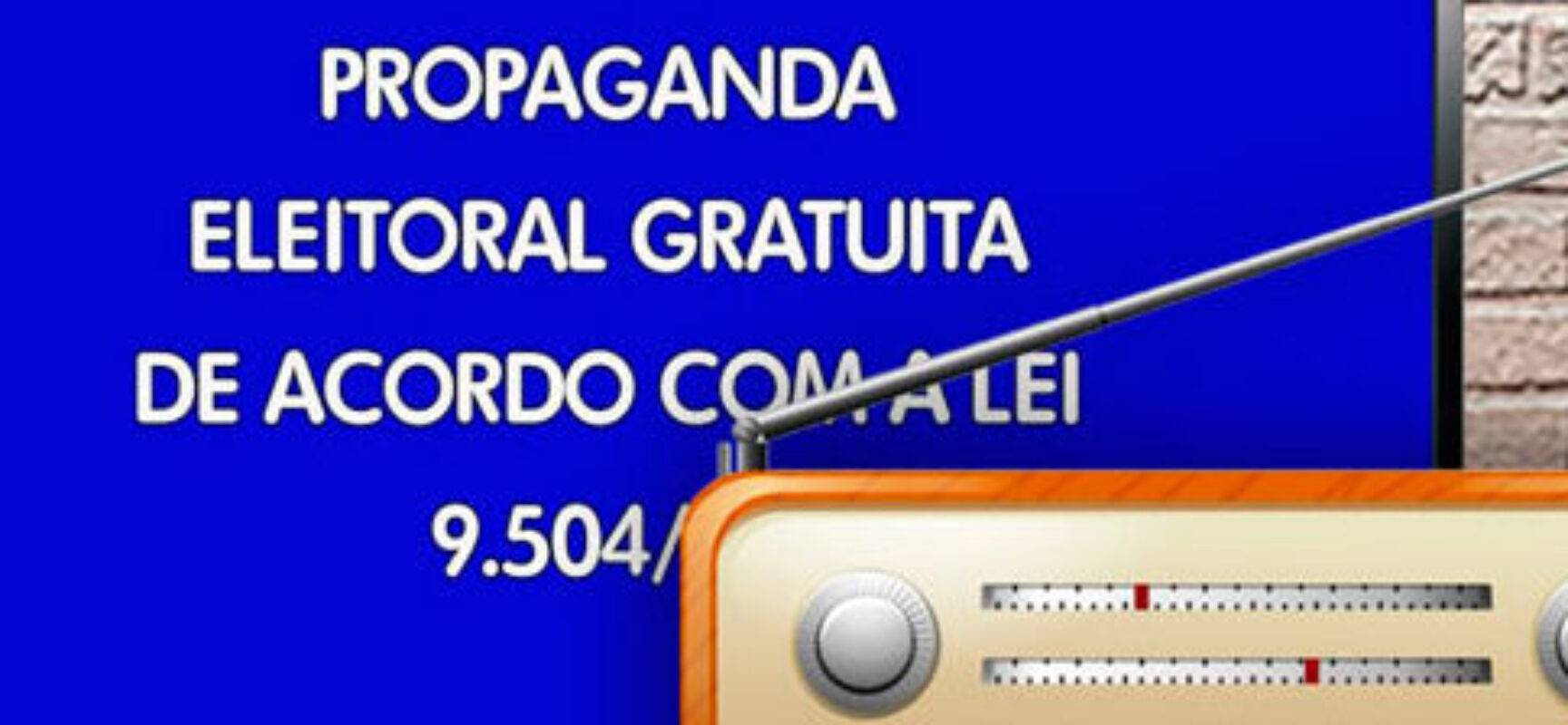 Motezuma terá o dobro de tempo de Pessoa e Abreu. Dez partidos sem propaganda no rádio e tv